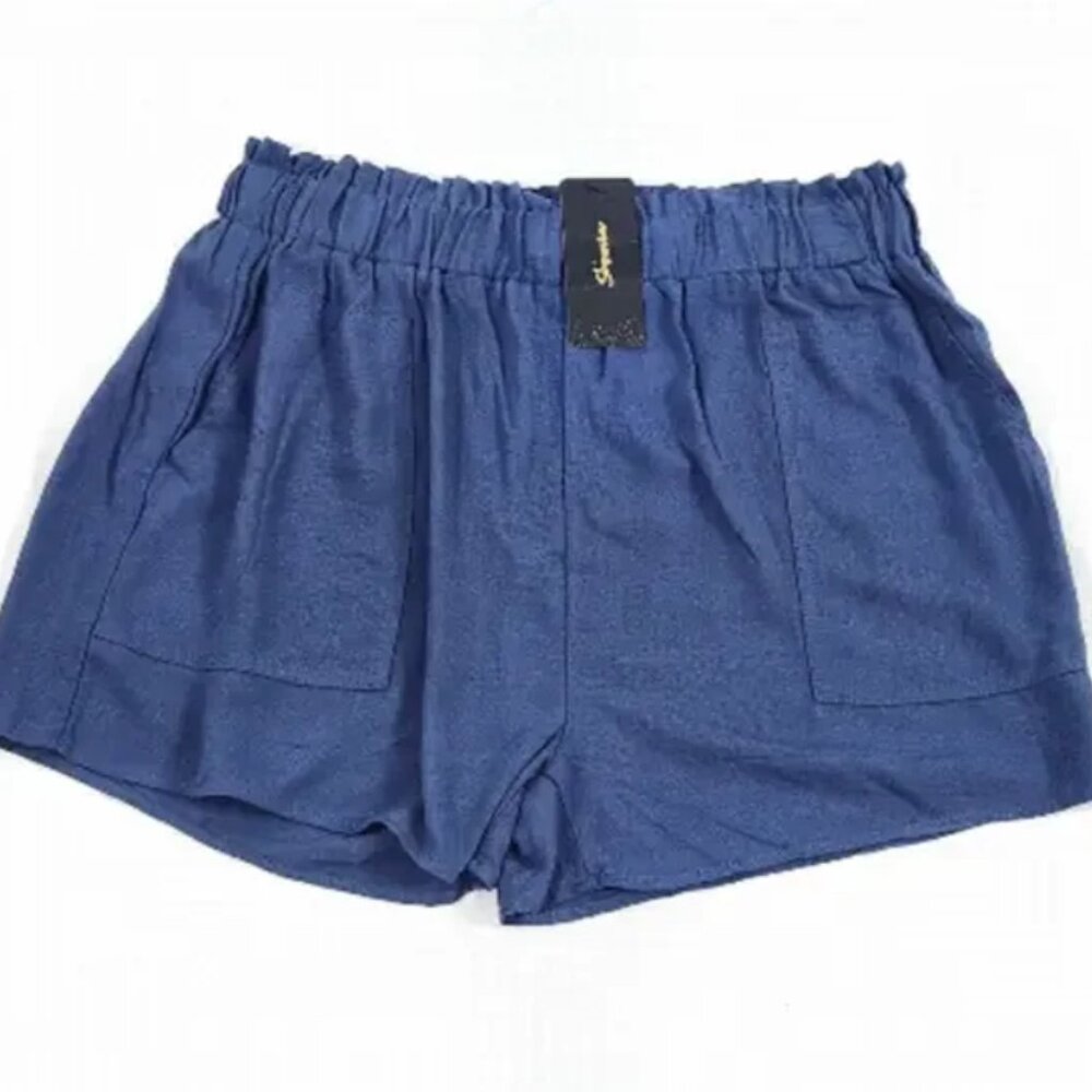 Brand New Women's Shinestar Paperbag Waist Shorts
